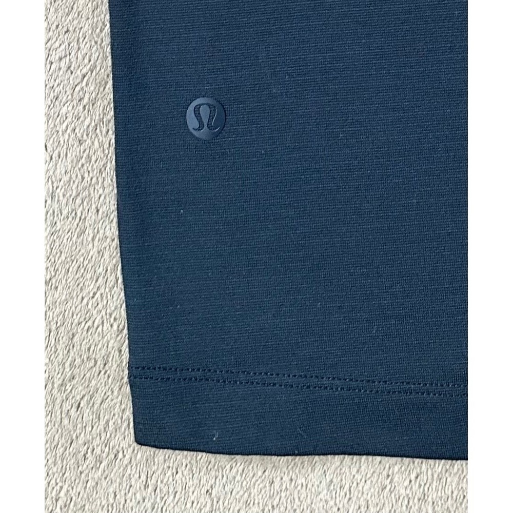 Lululemon Evolution Short-Sleeve Polo Shirt Mens Size XS Navy Blue EUC - Picture 6 of 9
